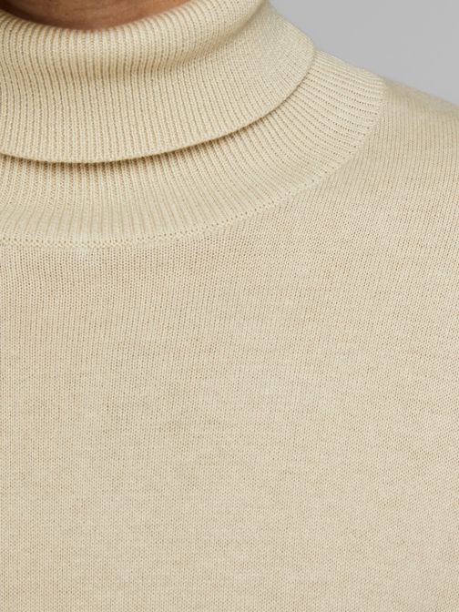 ROLLNECK KNITTED PULLOVER