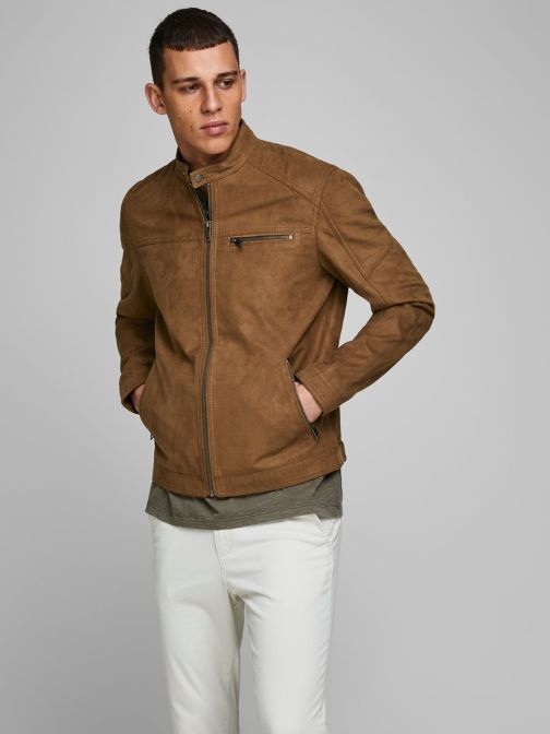 FAUX LEATHER JACKET