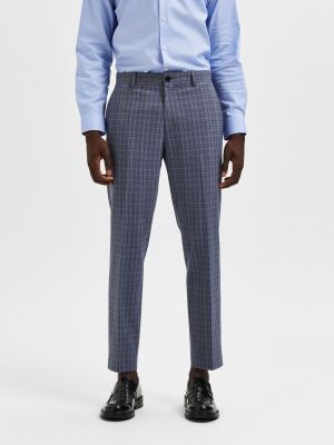 SLIM FIT CHECKED TROUSERS 16087749