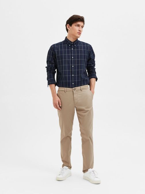 SLIM FIT CHINO TROUSERS