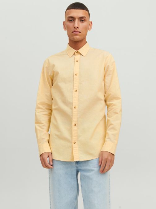 SLIM FIT VÁSZONTARTALMÚ ING