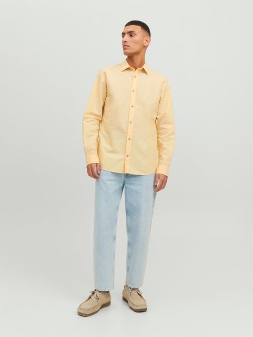 SLIM FIT VÁSZONTARTALMÚ ING