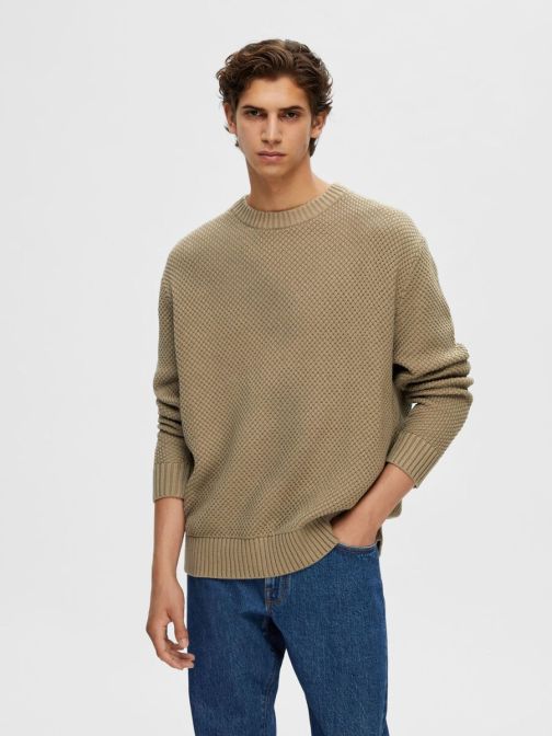 LONG-SLEEVED KNITTED PULLOVER