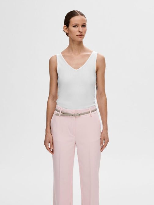 V-NYAKÚ BORDÁZOTT TOP