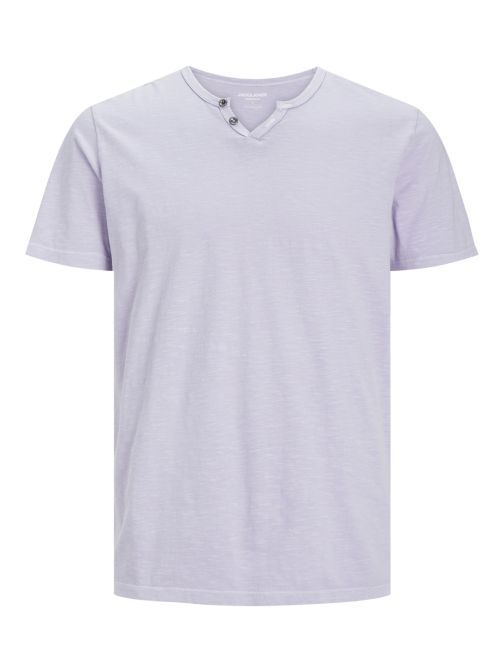 SPLIT NECK T-SHIRT