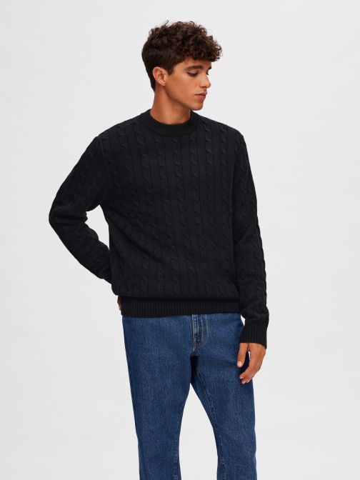 STRUCTURE KNITTED PULLOVER
