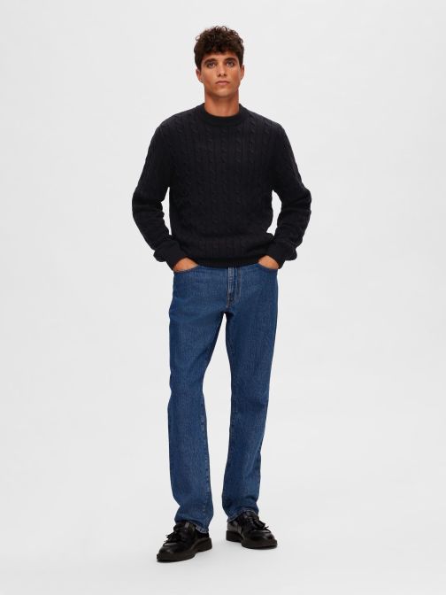 STRUCTURE KNITTED PULLOVER