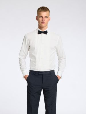 SLIM FIT TUXEDO SHIRT 16095728