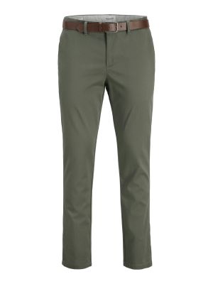 SLIM FIT CHINO PANTS WITH BELT 12278766
