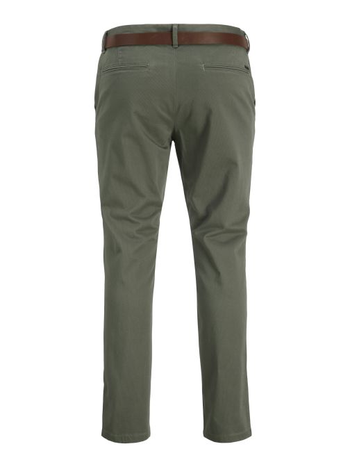 SLIM FIT CHINO PANTS WITH BELT