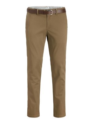 SLIM FIT CHINO PANTS WITH BELT 12278766