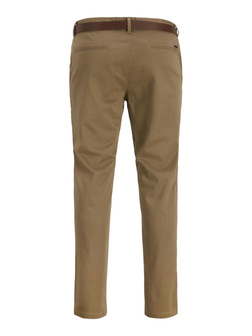 SLIM FIT CHINO PANTS WITH BELT