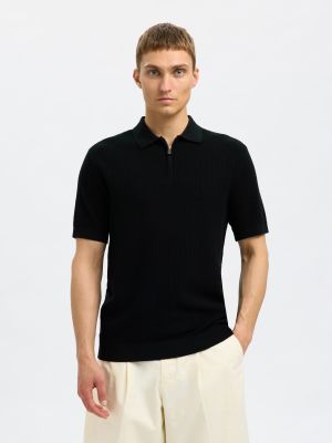 KNITTED HALF ZIP POLO SHIRT 16096388