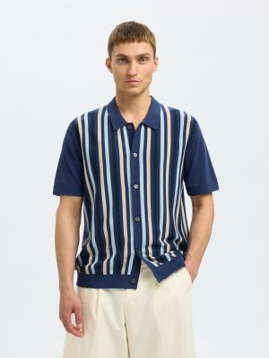KNITTED STRIPED CARDIGAN 16096371