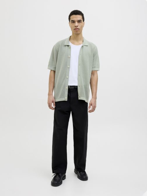 KNITTED POLO CARDIGAN