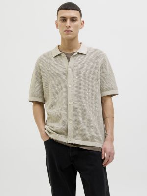 KNITTED POLO CARDIGAN 12273474