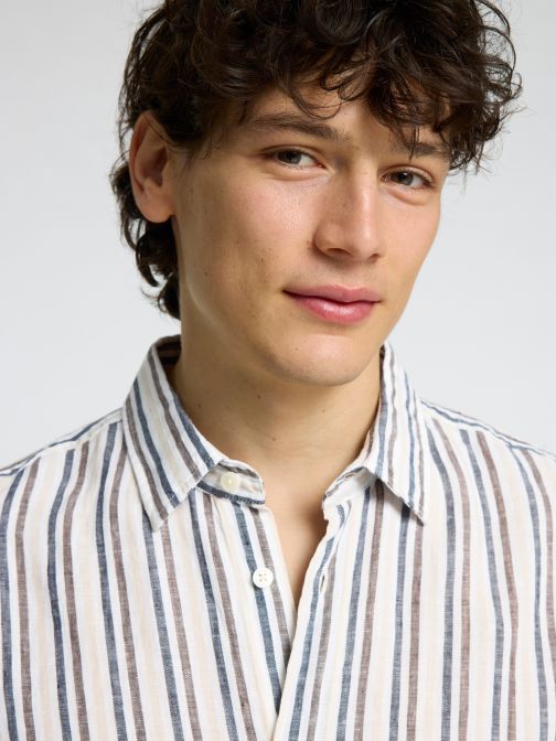 STRIPED LINEN SHIRT