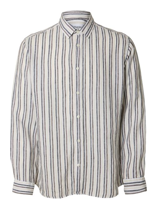 STRIPED LINEN SHIRT