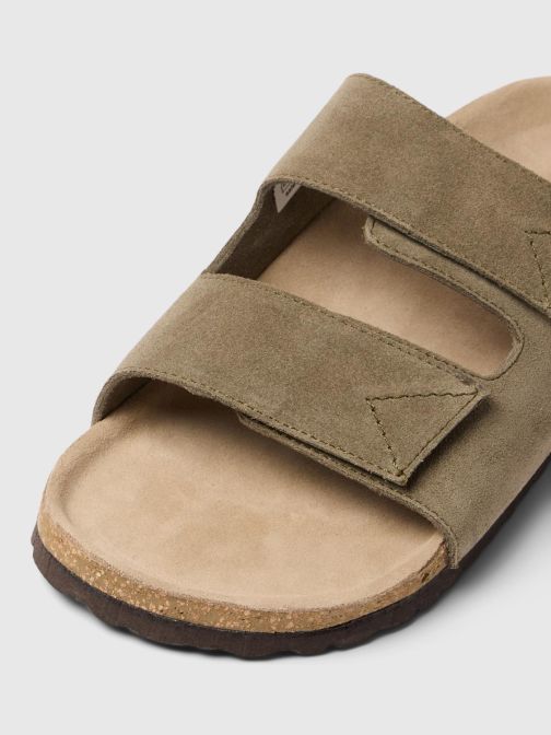 SUEDE STRAP SLIDER