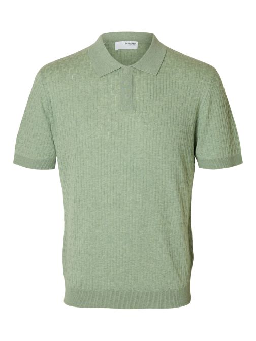 STRUCTURED KNITTED POLO SHIRT