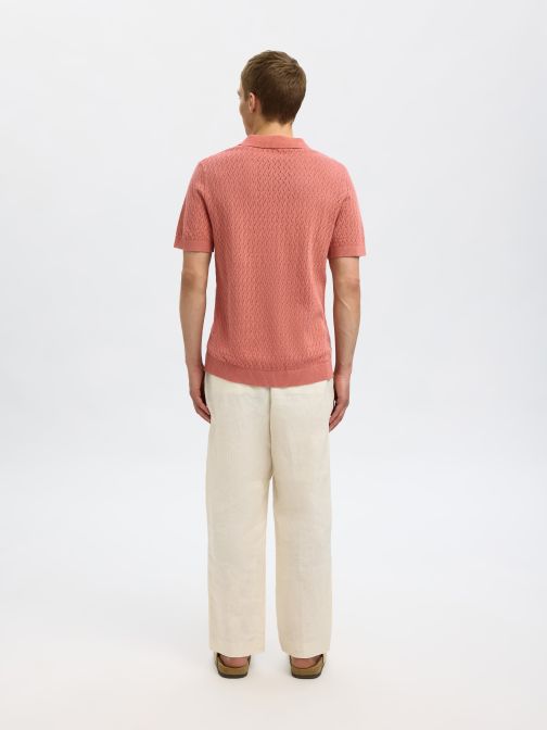 STRUCTURED KNITTED POLO SHIRT