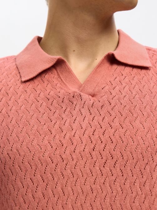 STRUCTURED KNITTED POLO SHIRT