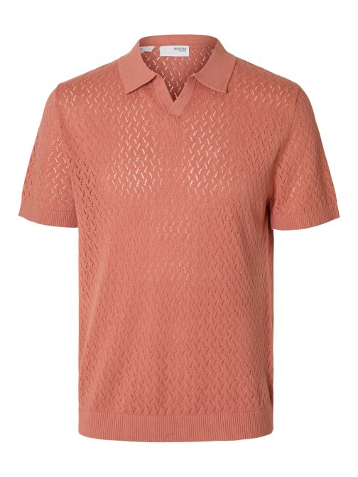 STRUCTURED KNITTED POLO SHIRT