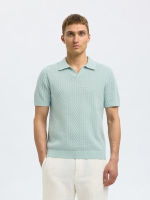 STRUCTURED KNITTED POLO SHIRT 16097572