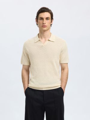 STRUCTURED KNITTED POLO SHIRT 16097572