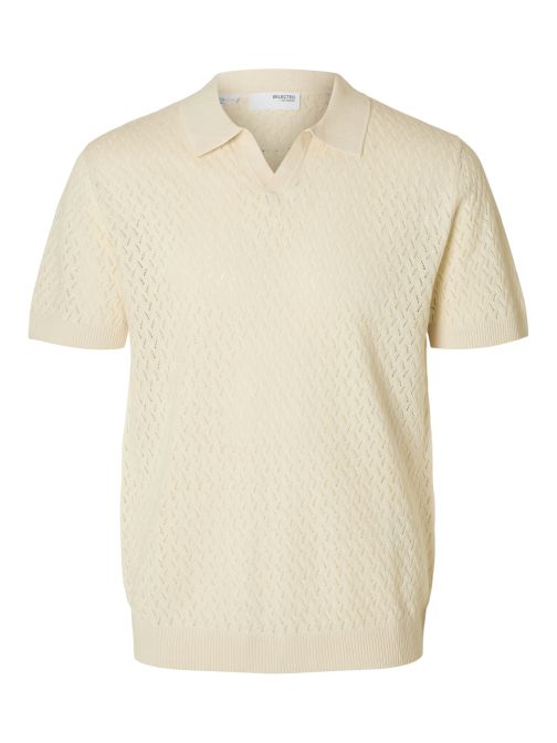 STRUCTURED KNITTED POLO SHIRT