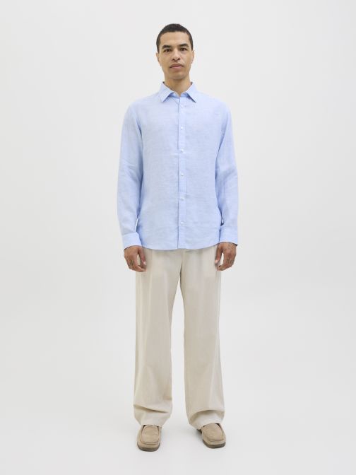 REGULAR FIT LENVÁSZON ING 