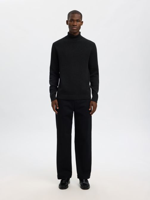 KNITTED ROLL NECK PULLOVER