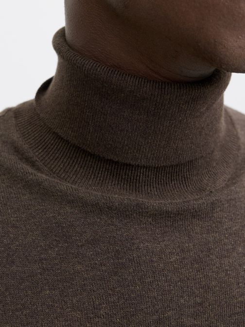 KNITTED ROLL NECK PULLOVER