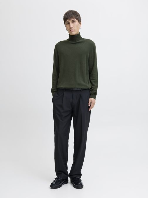 KNITTED ROLL NECK PULLOVER