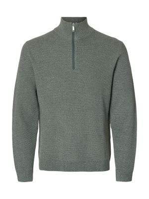 HALF ZIPPED KNITTED PULLOVER 16099875