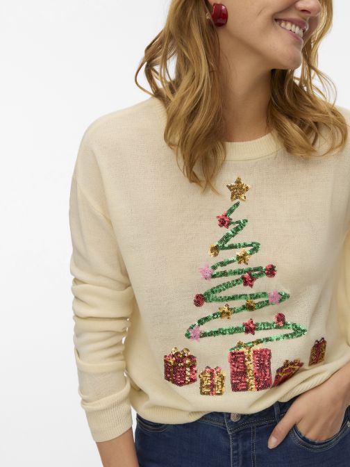 ÜNNEPI MINTÁS KÖTÖTT PULÓVER 