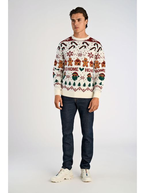 ÜNNEPI MINTÁS KÖTÖTT PULÓVER 