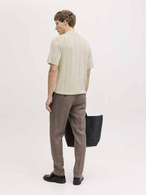 STRUCTURED KNITTED POLO SHIRT