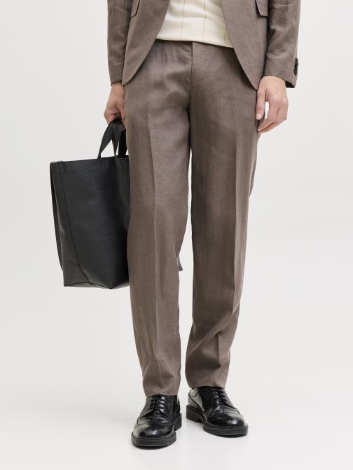 SLIM FIT LENVÁSZON NADRÁG 