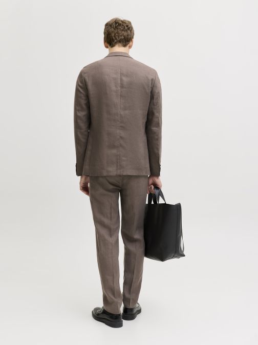 SLIM FIT LENVÁSZON NADRÁG 