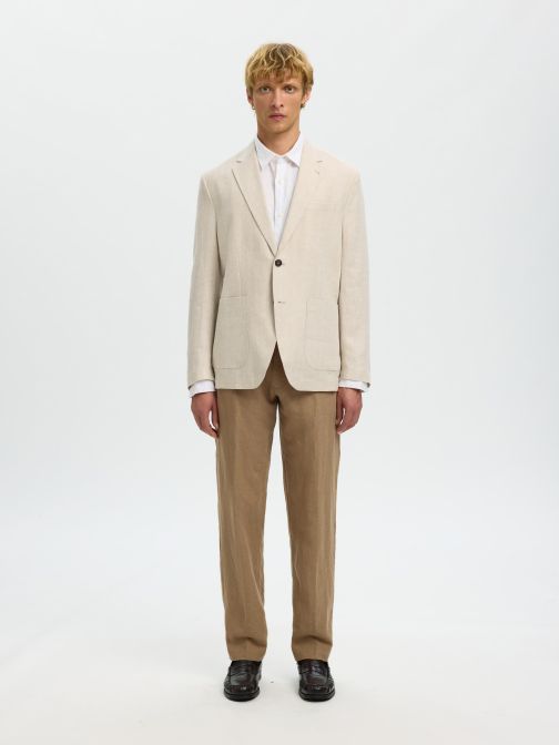 REGULAR FIT LINEN SPORT BLAZER