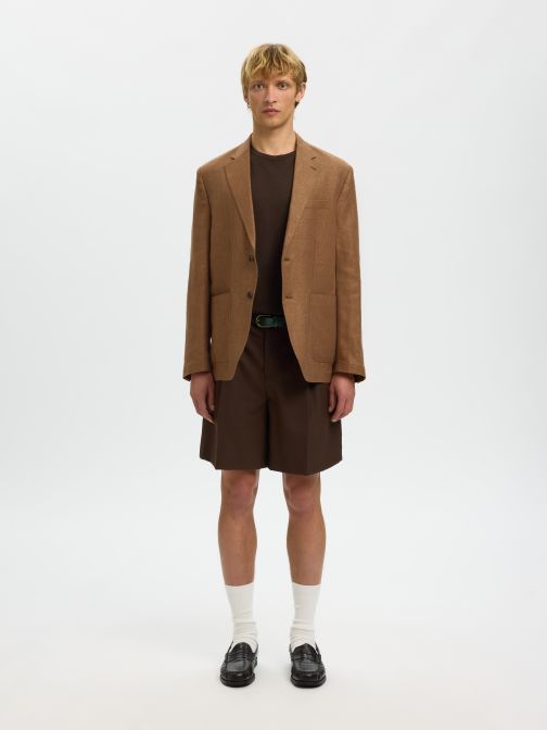 REGULAR FIT LINEN SPORT BLAZER