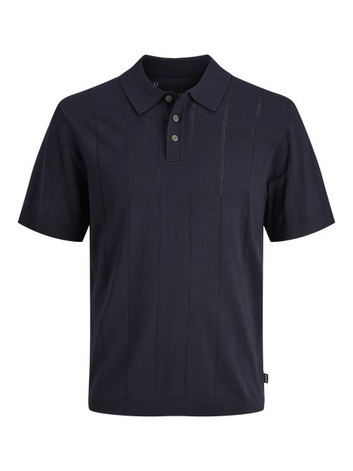STRUCTURED KNITTED POLO SHIRT