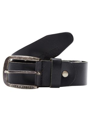JJIPAUL JJLEATHER BELT NOOS Black 12111286