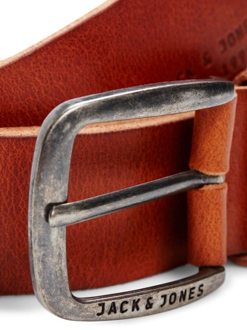 JJIPAUL JJLEATHER BELT NOOS Mocha Bisque