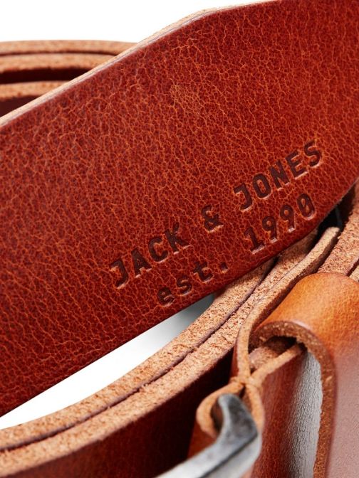 JJIPAUL JJLEATHER BELT NOOS Mocha Bisque