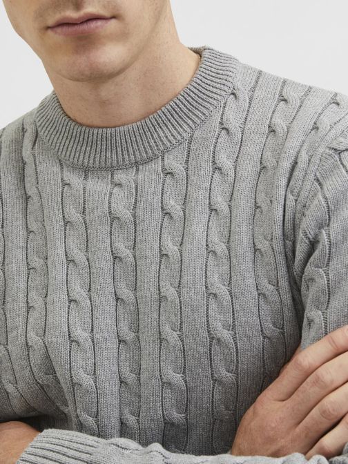 STRUCTURE KNITTED PULLOVER