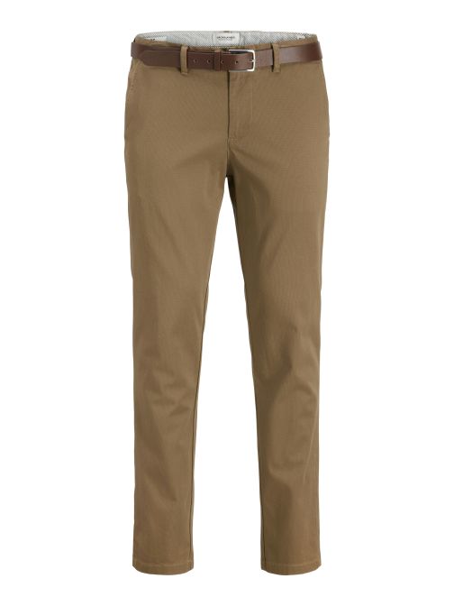 SLIM FIT CHINO PANTS WITH BELT