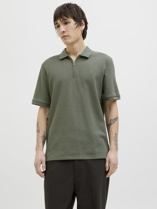 ZIPPED POLO SHIRT