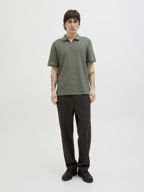 ZIPPED POLO SHIRT